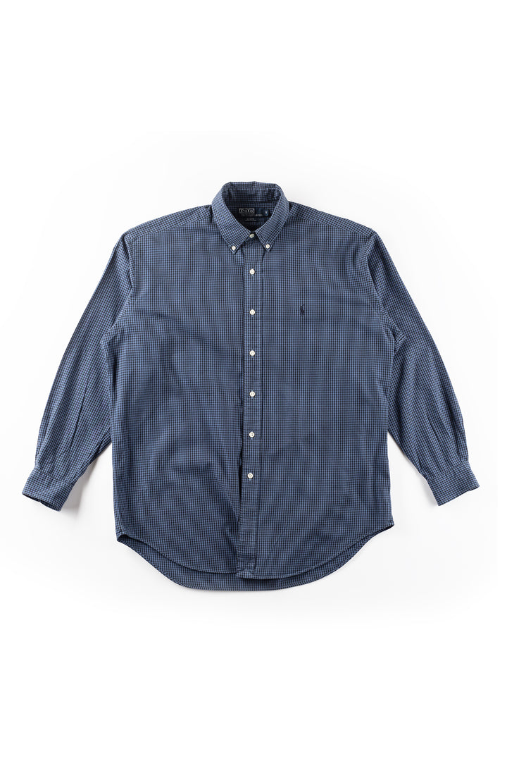 Vintage 2000. gadu vīriešu Ralph Lauren krekls zilā krāsā