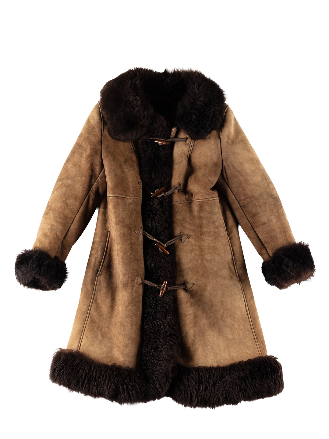 Vintage 70's Women Sheepskin Coat in MN732