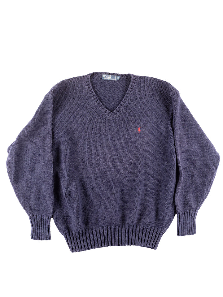 Vintage 90's Men Ralph Lauren Sweater in Blue