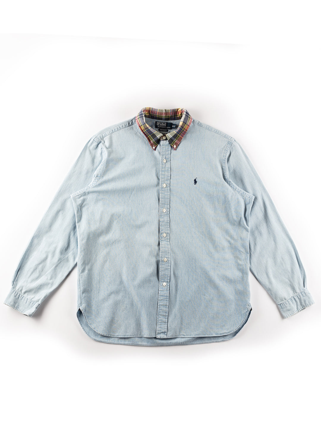 Vintage 2000. gadu vīriešu Ralph Lauren krekls zilā krāsā