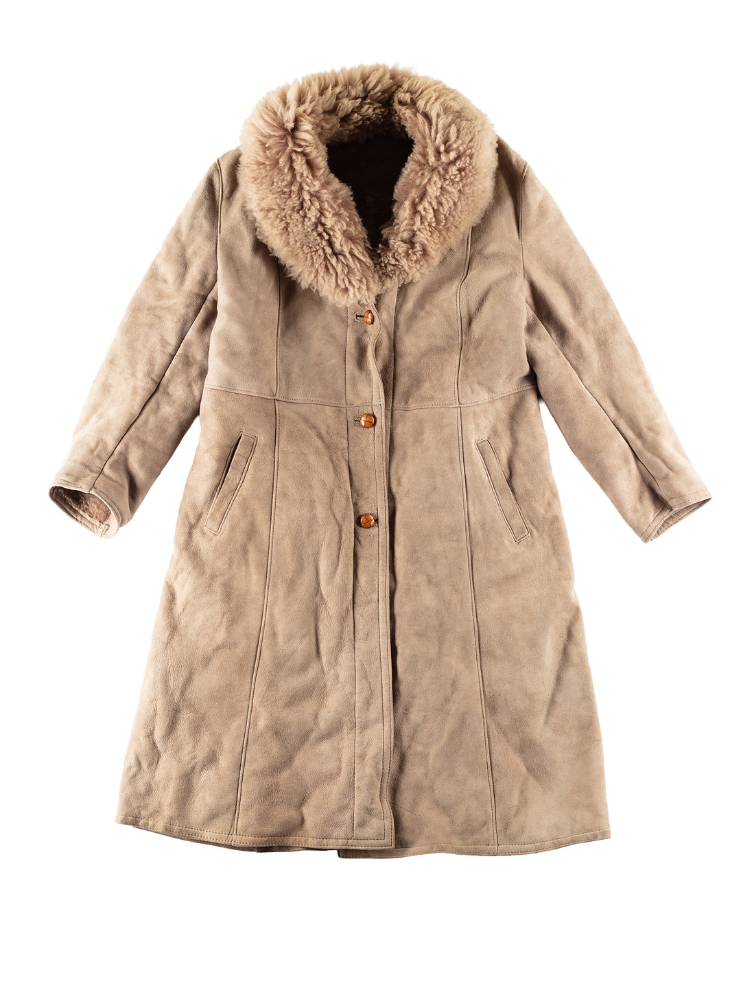 Vintage 80's Women Sheepskin Coat in MN811