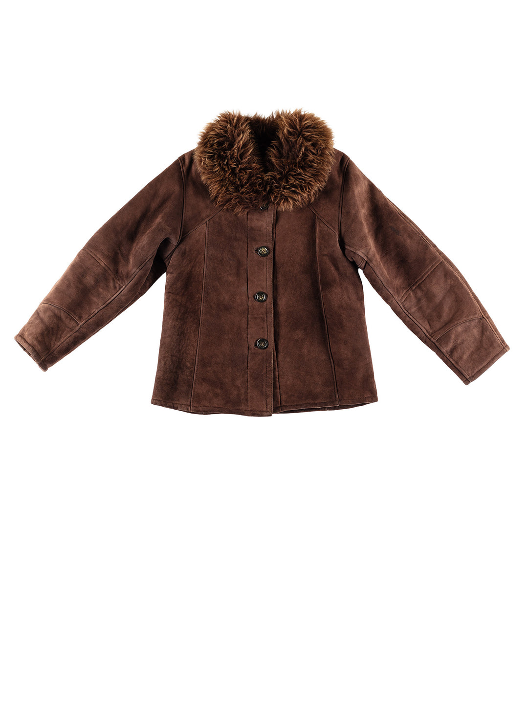 Vintage 70's Women Sheepskin Coat in BrownMN390