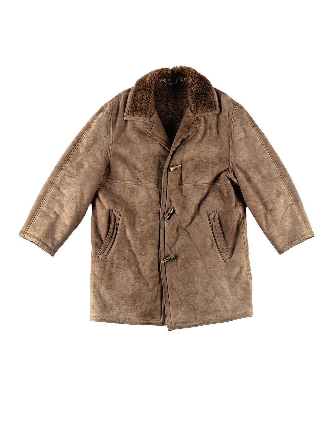 Vintage 70's Men Sheepskin Coat in BeigeVN692