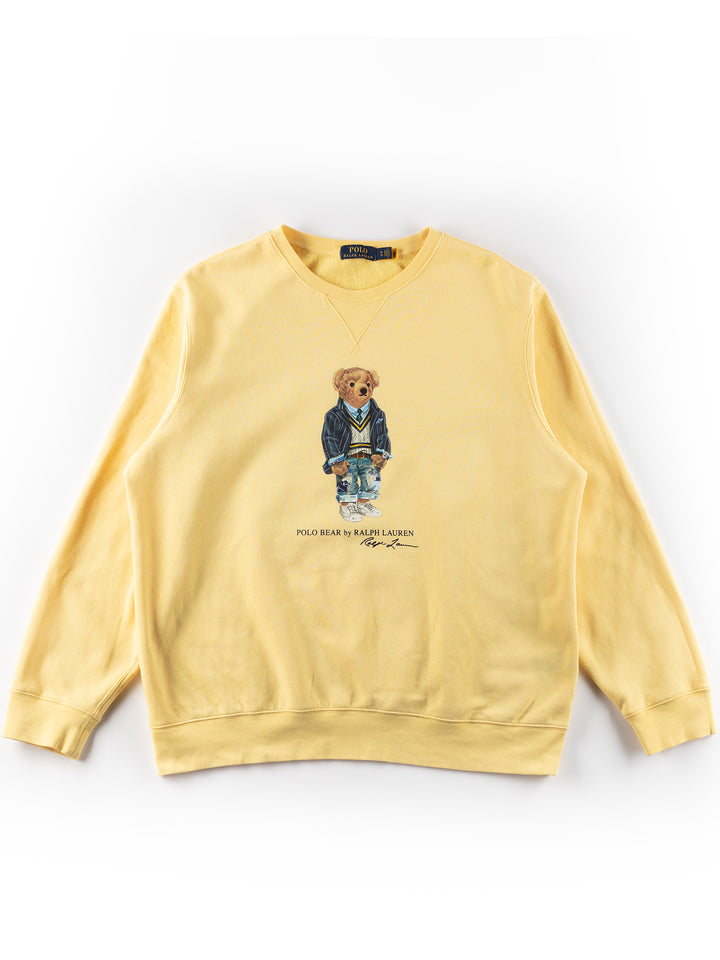 Vintage 00's Men Ralph Lauren Sweatshirt in Yellow