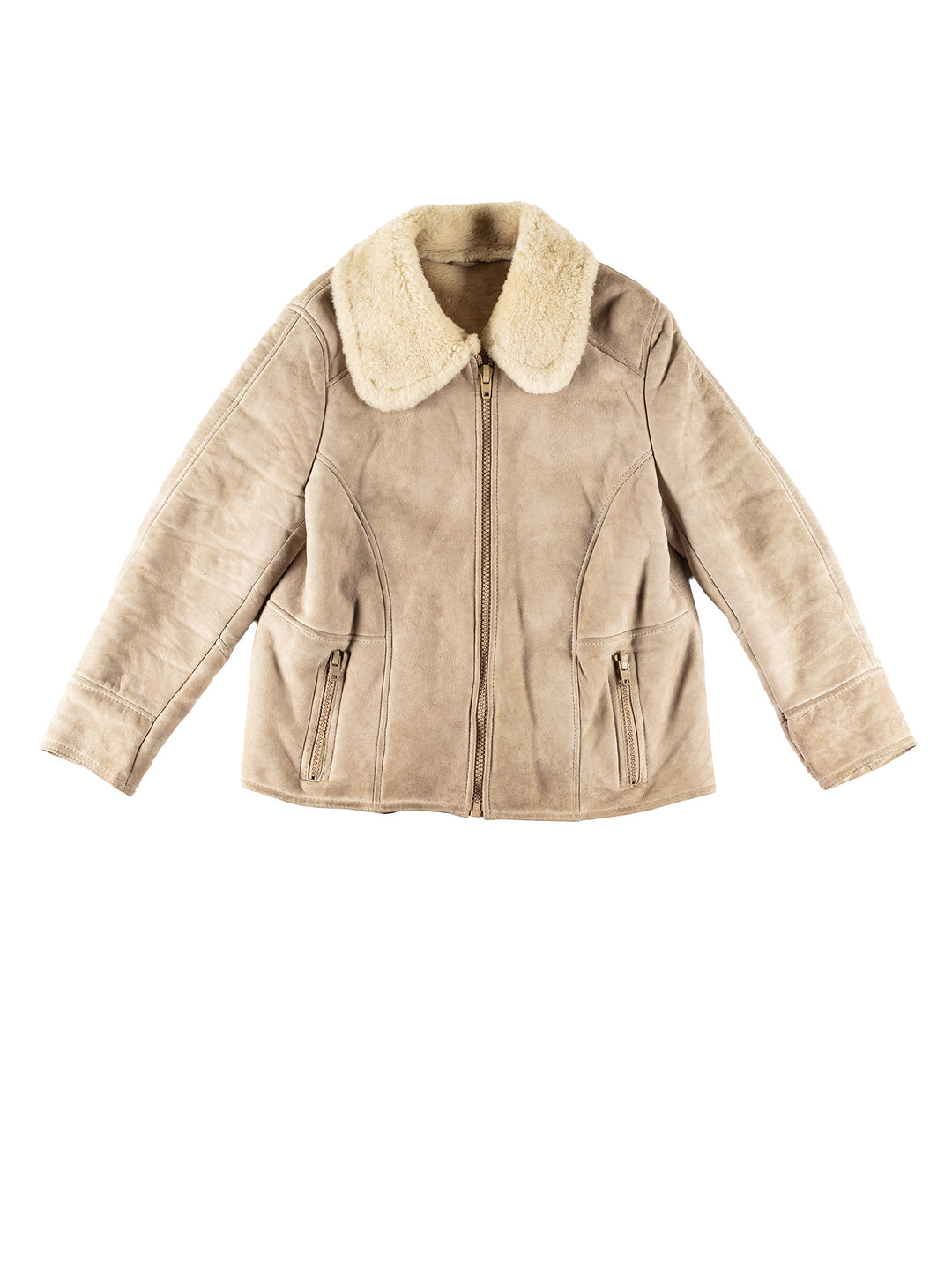 Vintage 70's Men Sheepskin Jacket in BeigeVN662