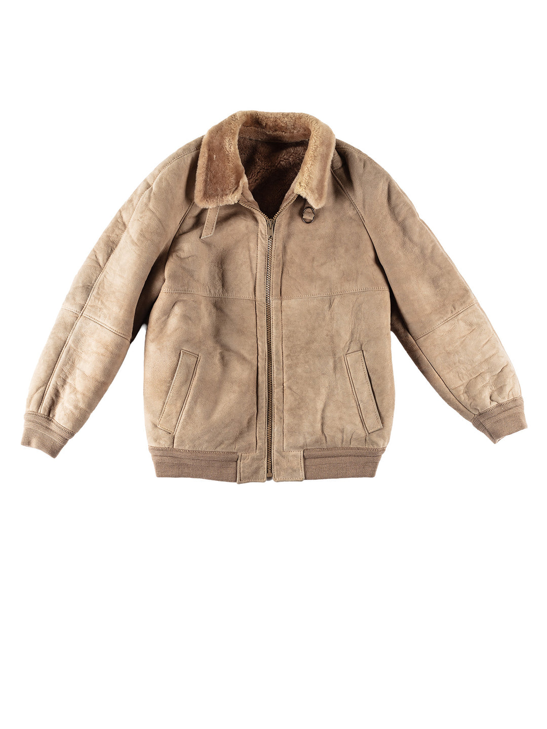 Vintage 70's Men Sheepskin Jacket in BeigeVN666