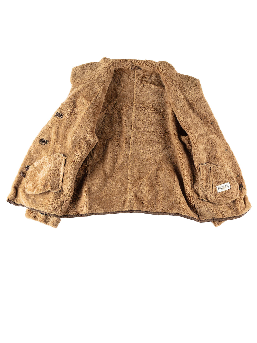 Vintage 80's Women Sheepskin Jacket in BrownMN595