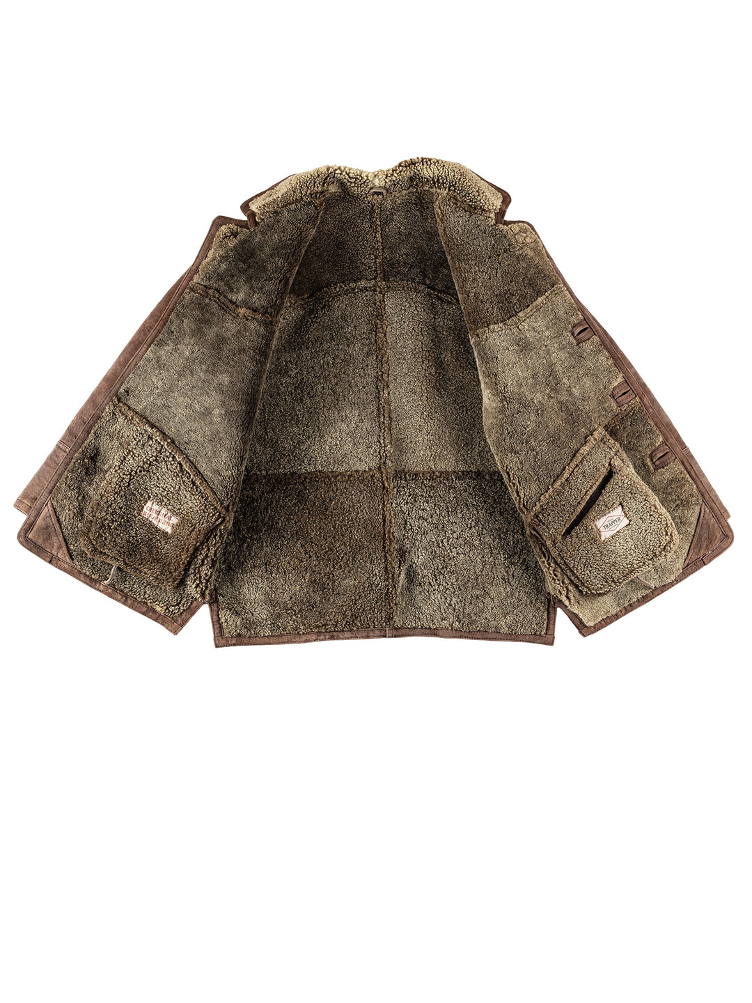 Vintage 80's Men Sheepskin Coat in BrownVN703