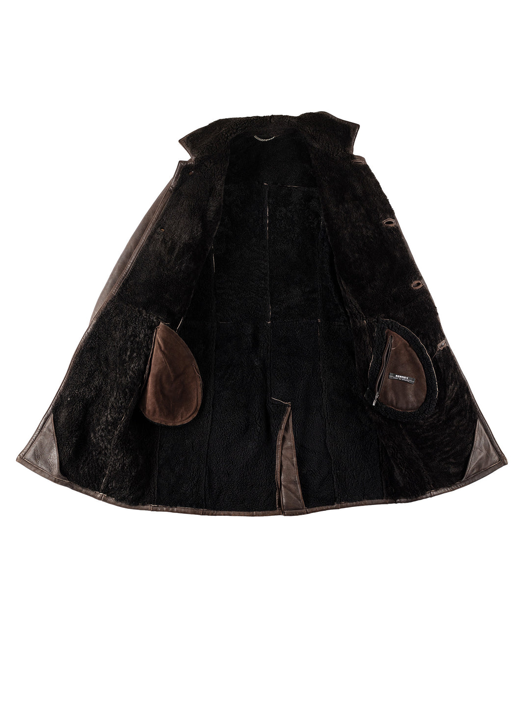 Vintage 70's Men Sheepskin Coat in BrownVN655