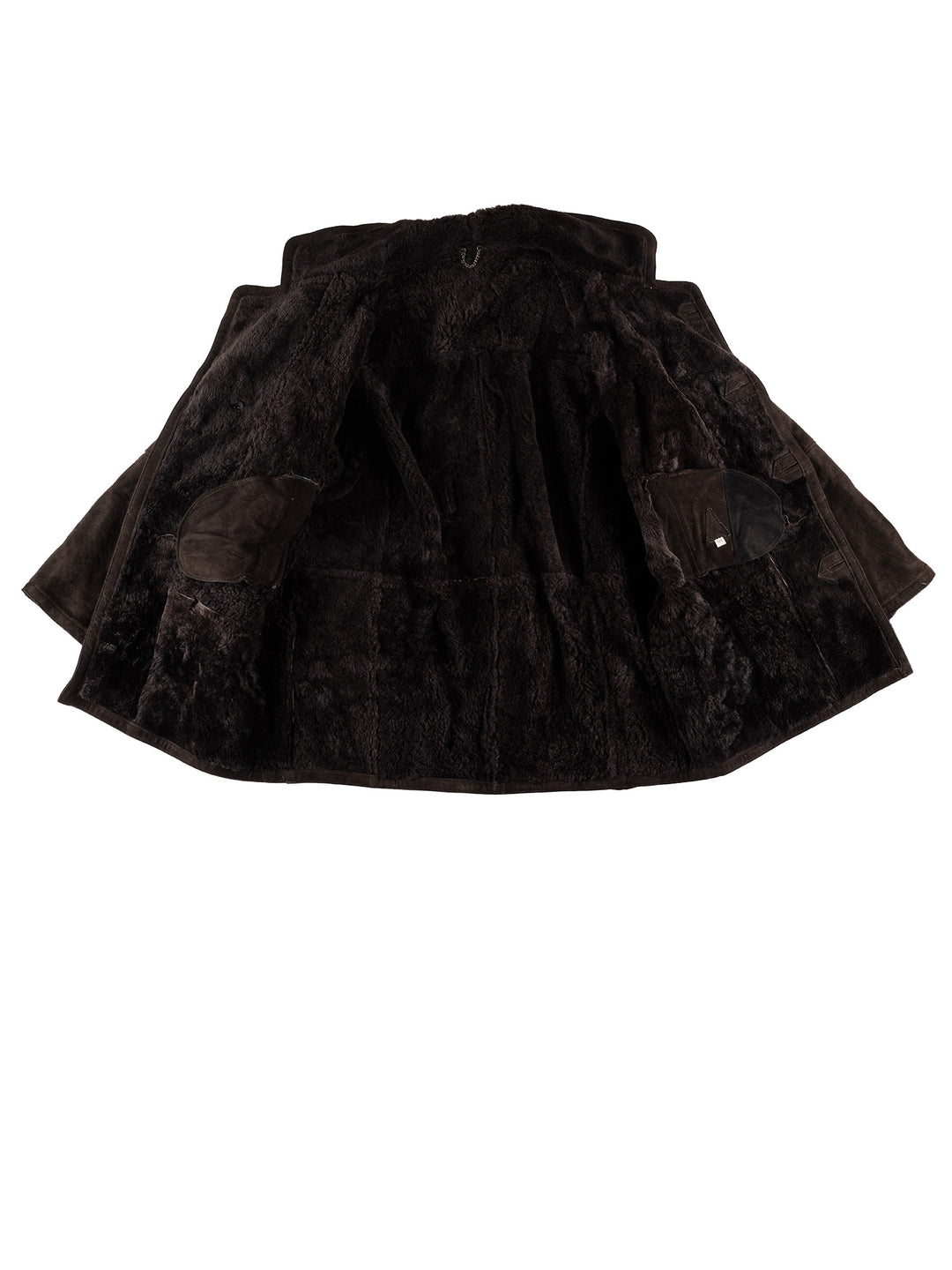 Vintage 80's Men Sheepskin Coat in BlackVN728