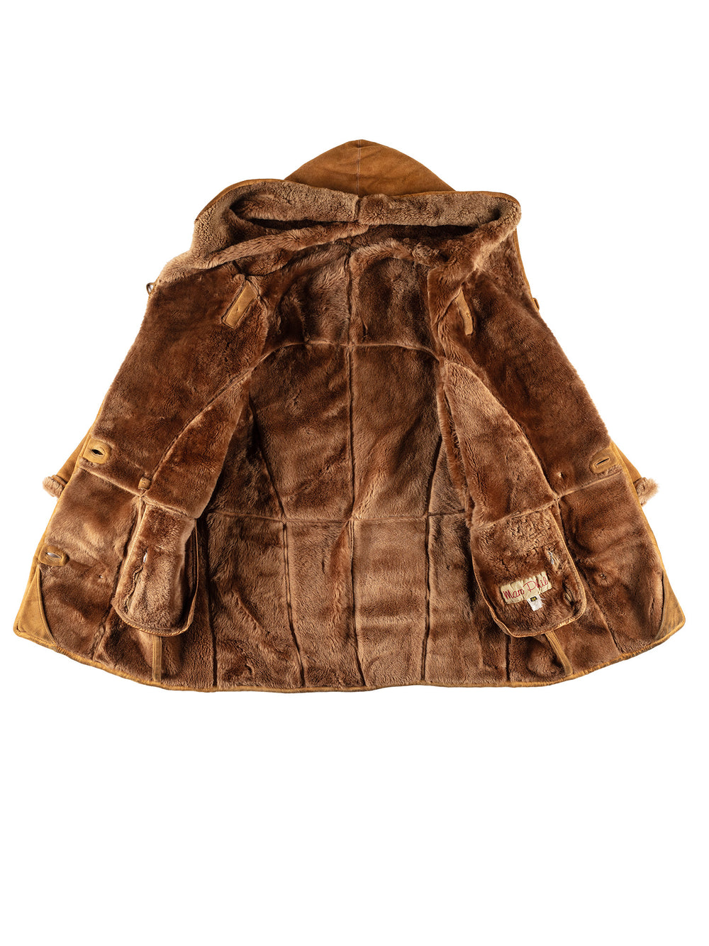 Vintage 80's Women Sheepskin Coat in BrownMN750