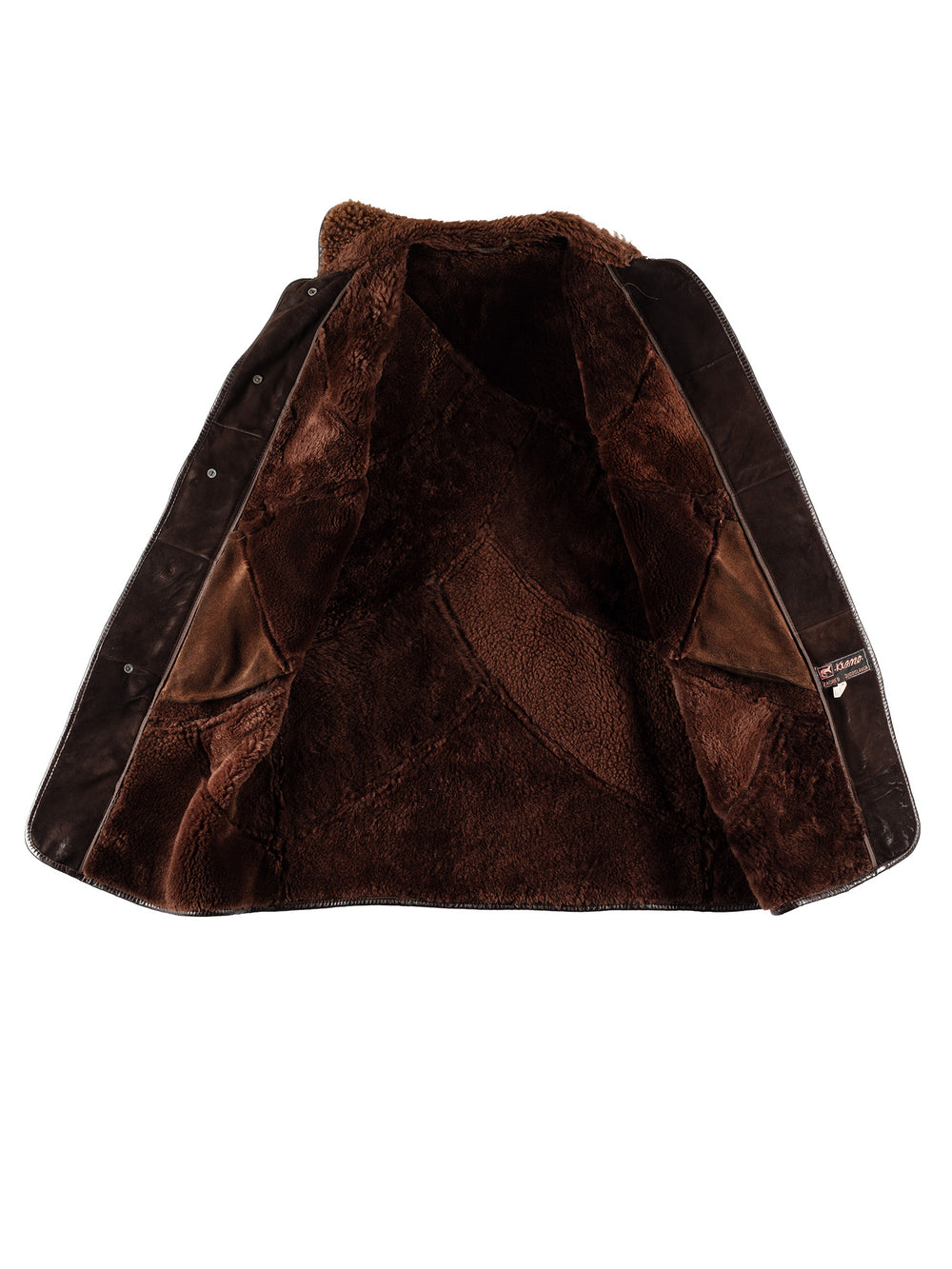 Vintage 70's Men Sheepskin Coat in BrownVN617