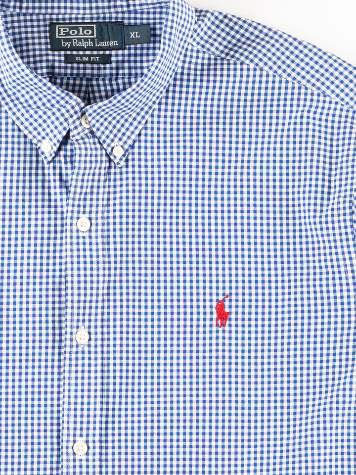 Vintage 00's Men Ralph Lauren Shirt in Blue