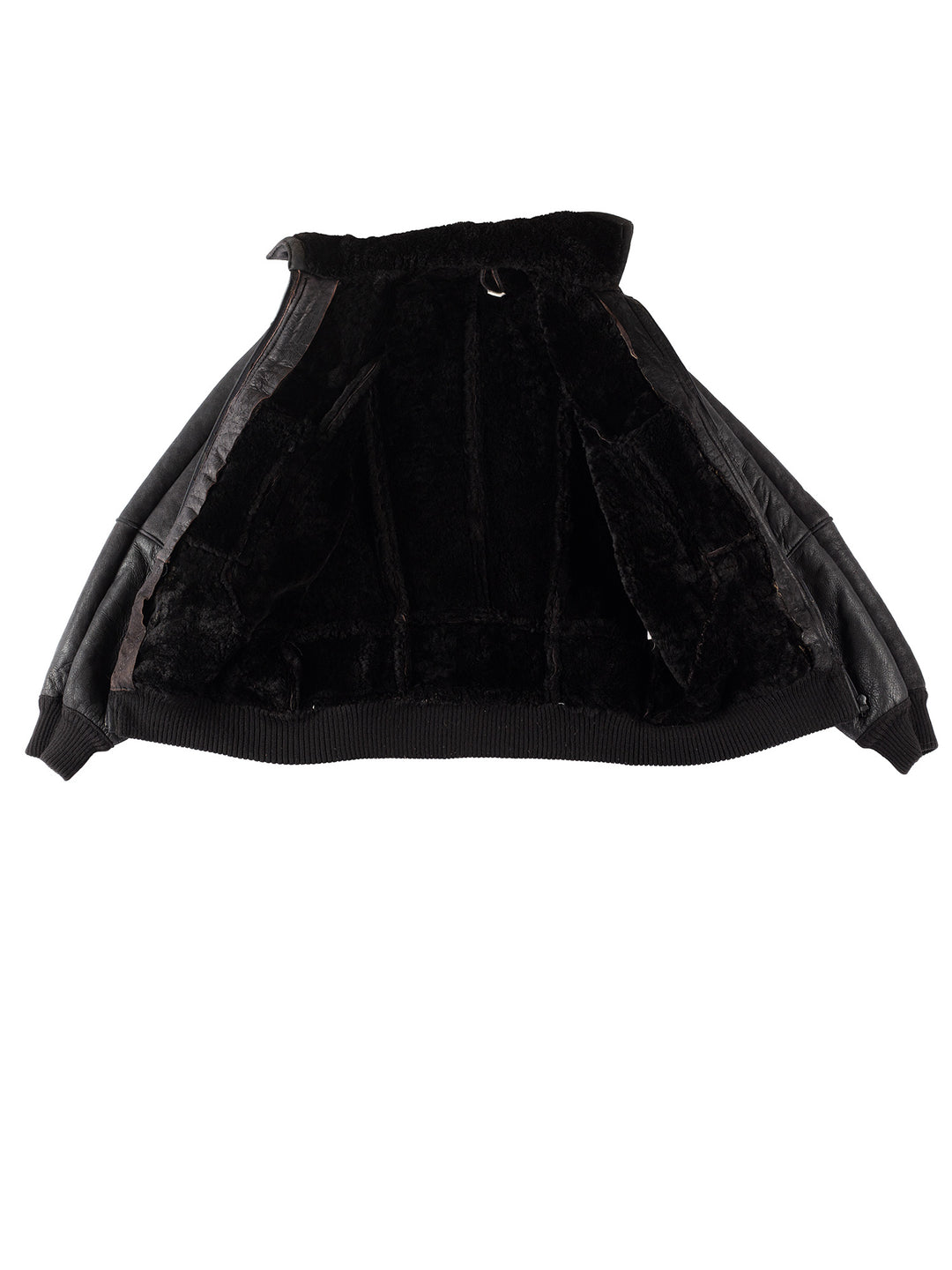 Vintage 90's Men Sheepskin Jacket in BlackVN284