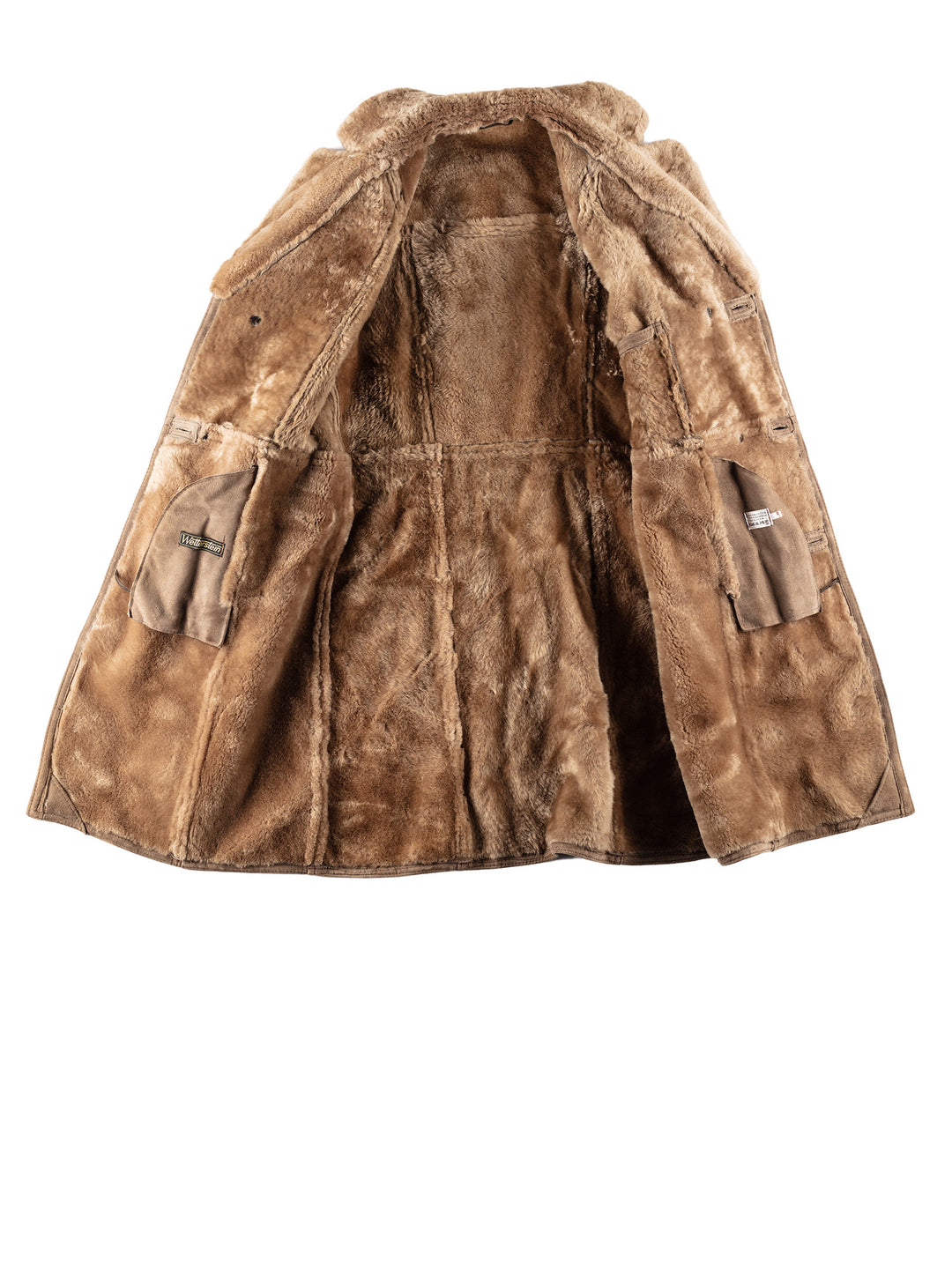 Vintage 70's Men Sheepskin Coat in BeigeVN785