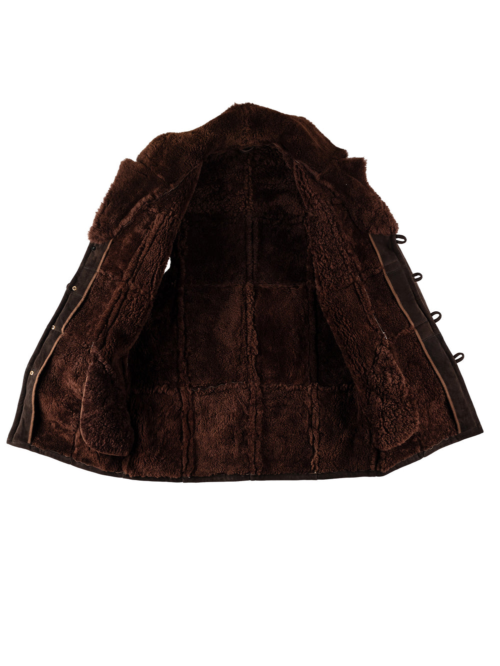 Vintage 70's Men Sheepskin Coat in BrownVN549