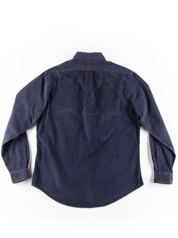 Vintage 2000. gadu vīriešu Ralph Lauren velveta krekls zilā krāsā