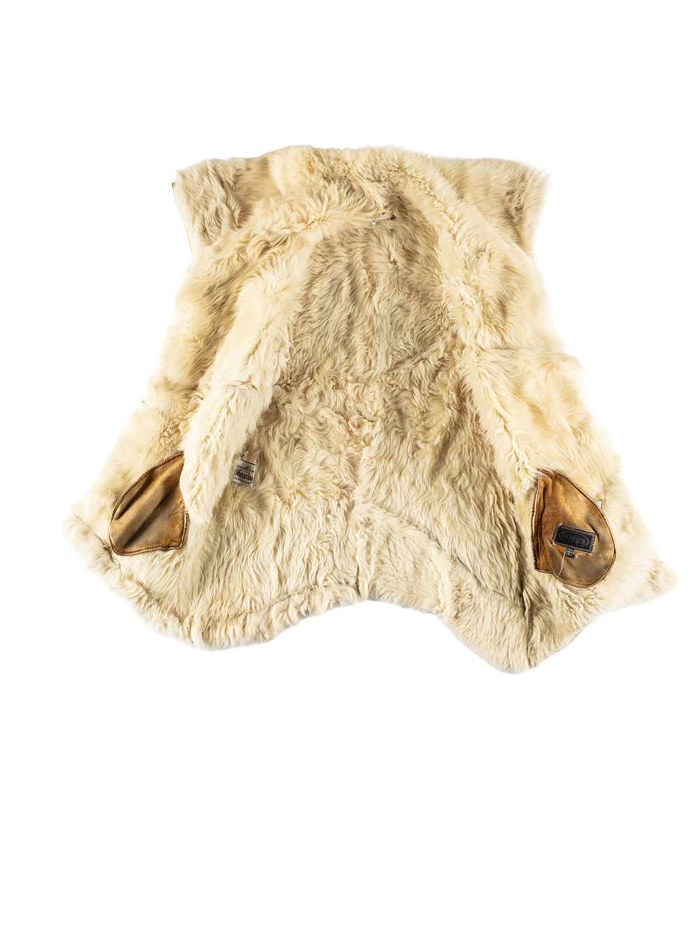 Vintage 70's Women Sheepskin Coat in BeigeMN479