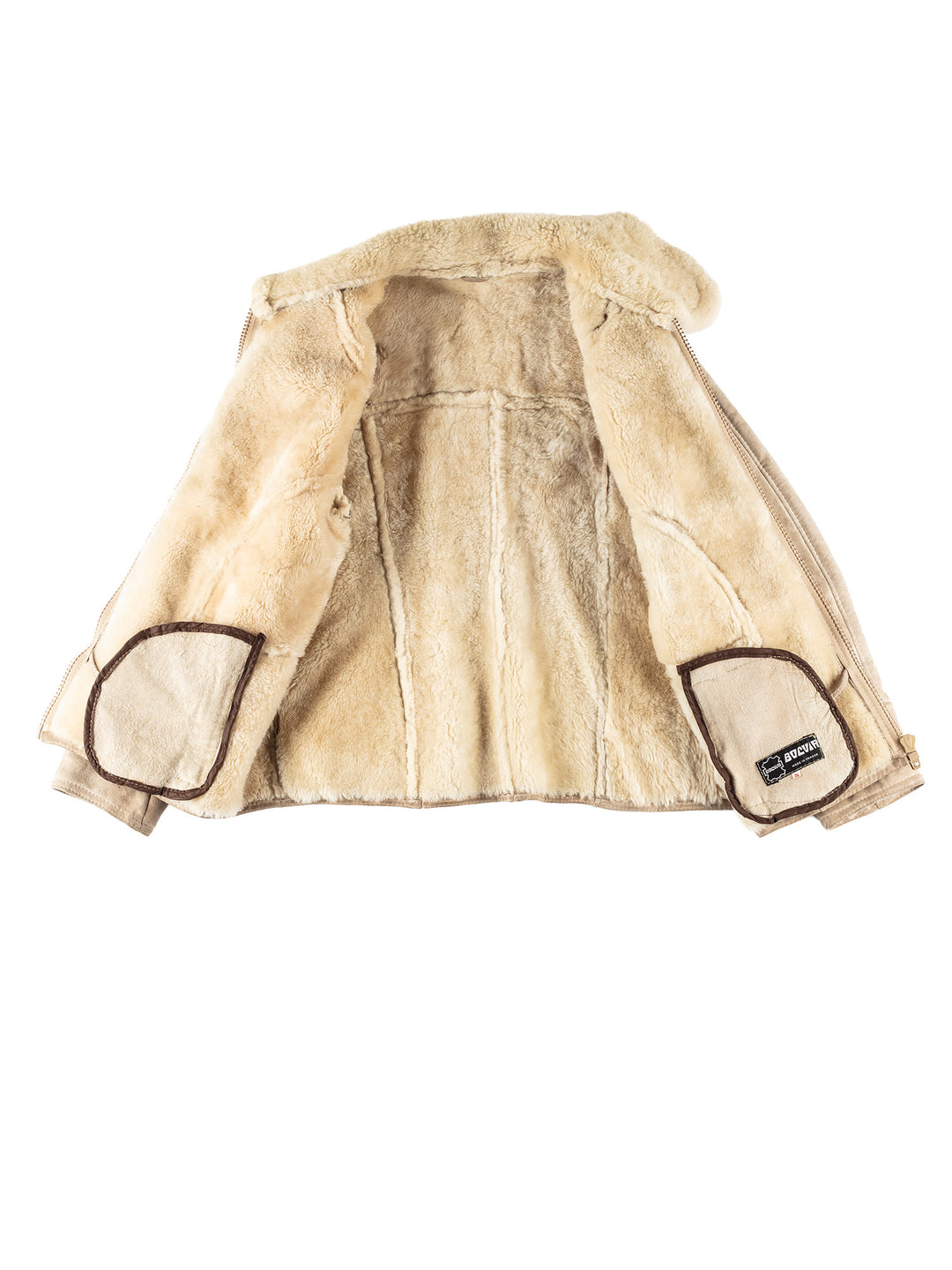 Vintage 70's Men Sheepskin Jacket in BeigeVN662
