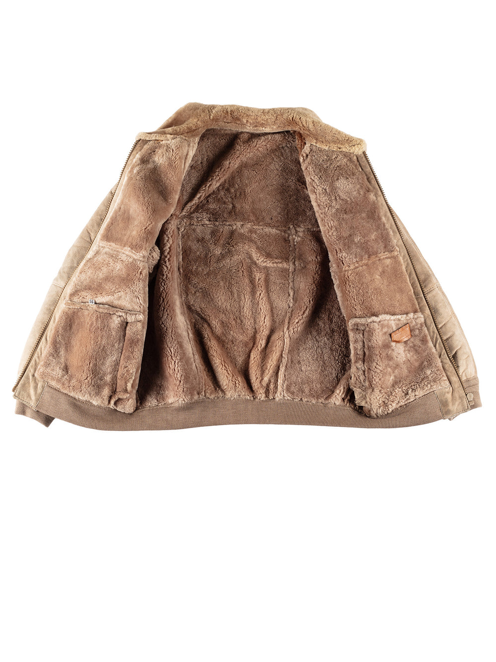 Vintage 70's Men Sheepskin Jacket in BeigeVN666