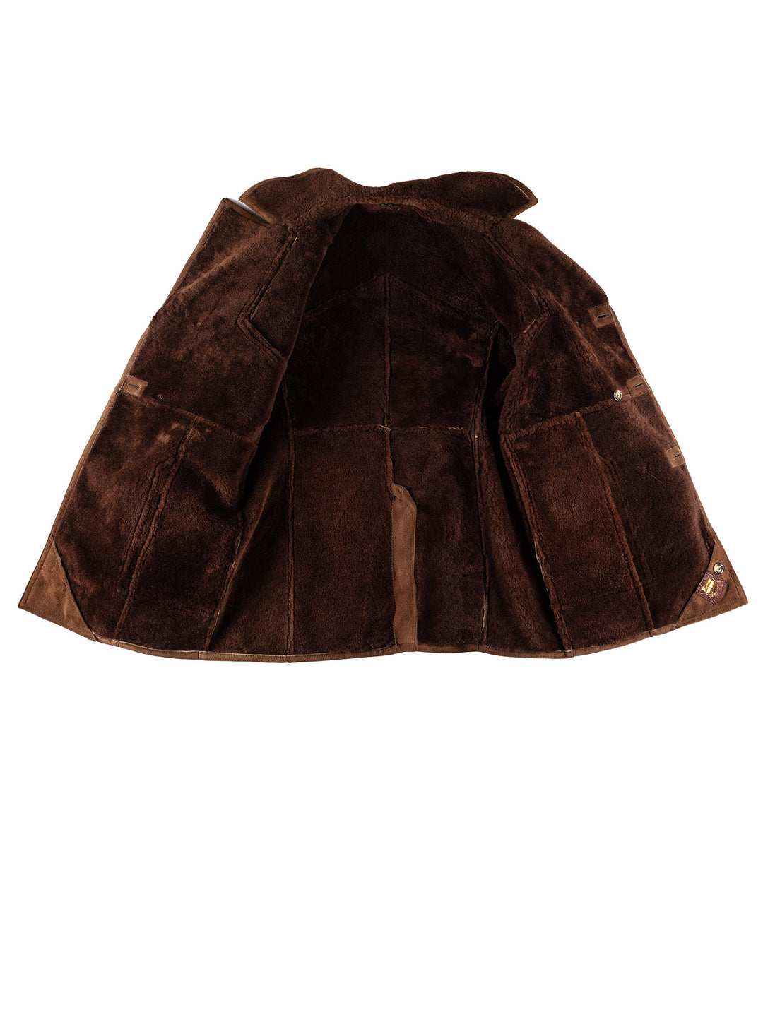 Vintage 70's Men Sheepskin Coat in BrownVN622