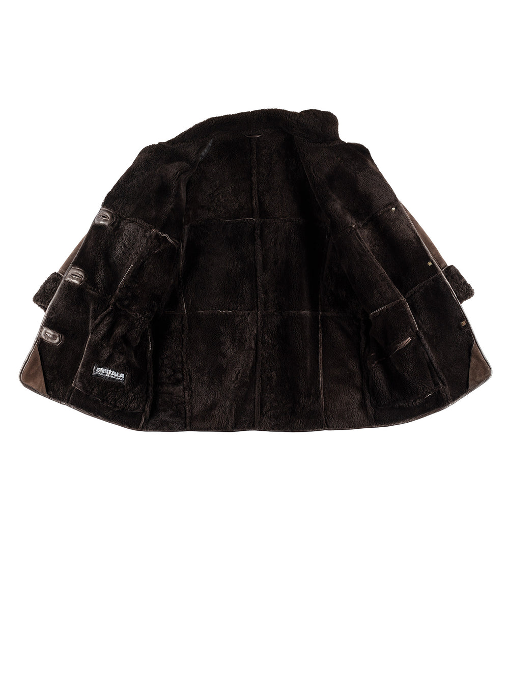 Vintage 80's Women Sheepskin Coat in BrownMN405