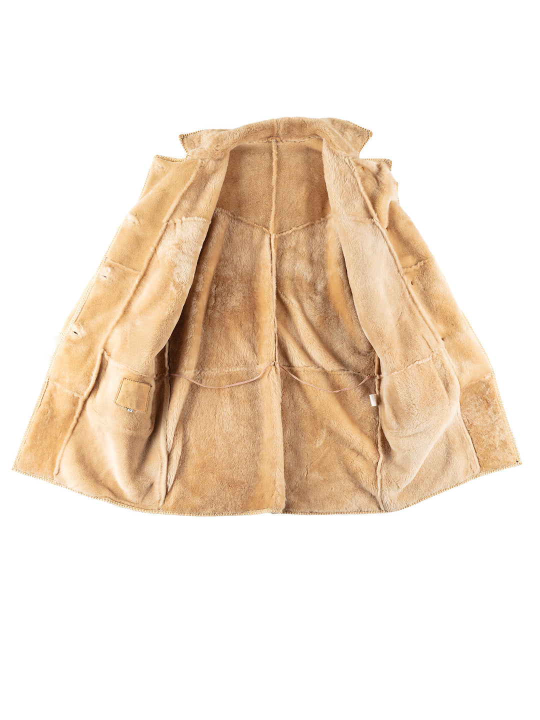 Vintage 70's Women Sheepskin Coat in BeigeMN769
