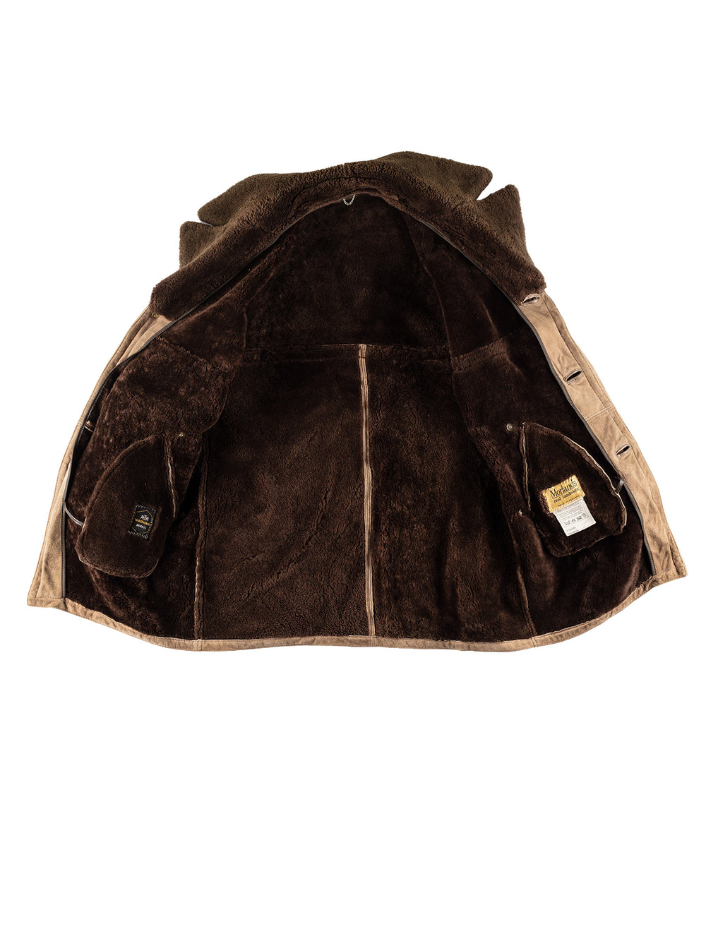 Vintage 70's Men Sheepskin Coat in BeigeVN741