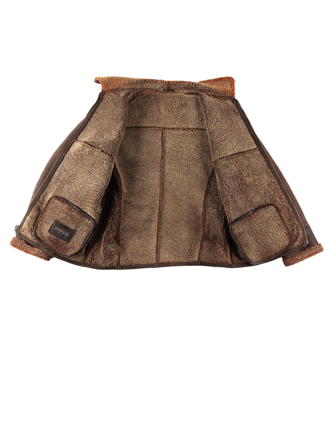 Vintage 80's Women Sheepskin Jacket in BrownMN266