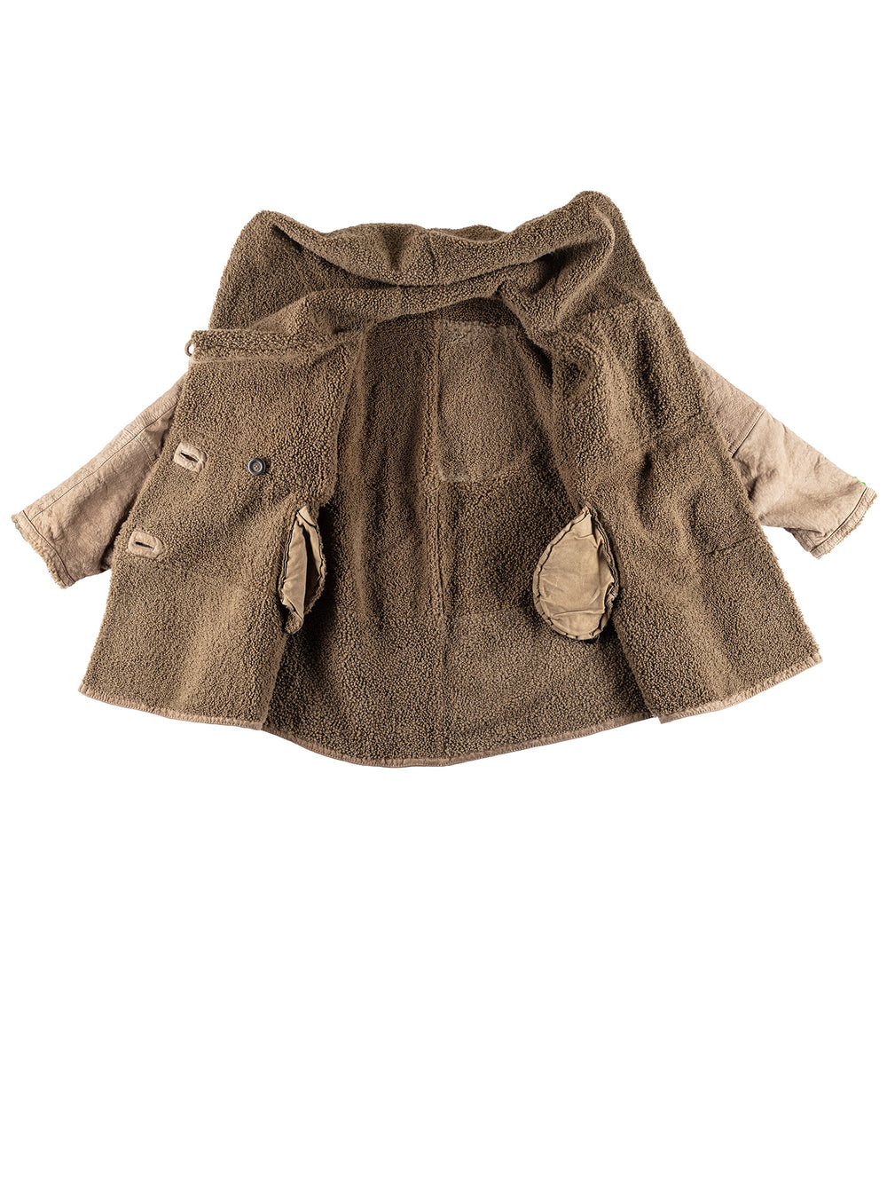 Vintage 80's Women Sheepskin Coat in BrownMN384
