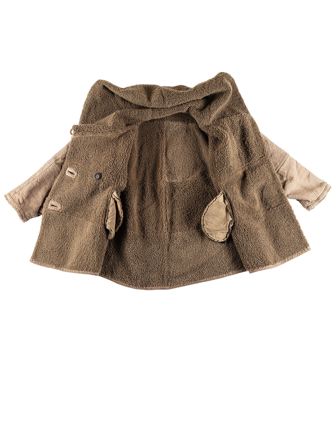 Vintage 80's Women Sheepskin Coat in BrownMN384