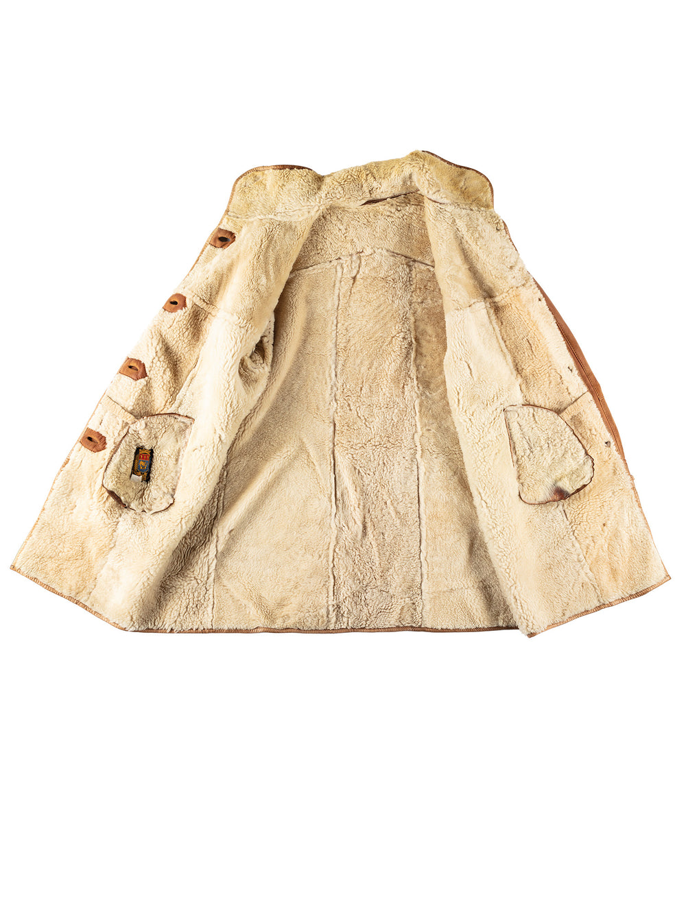 Vintage 90's Women Sheepskin Coat in BrownMN608