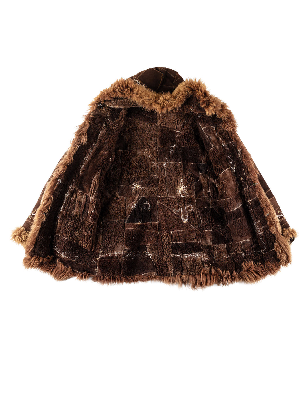 Vintage 70's Women Sheepskin Coat in BrownMN287