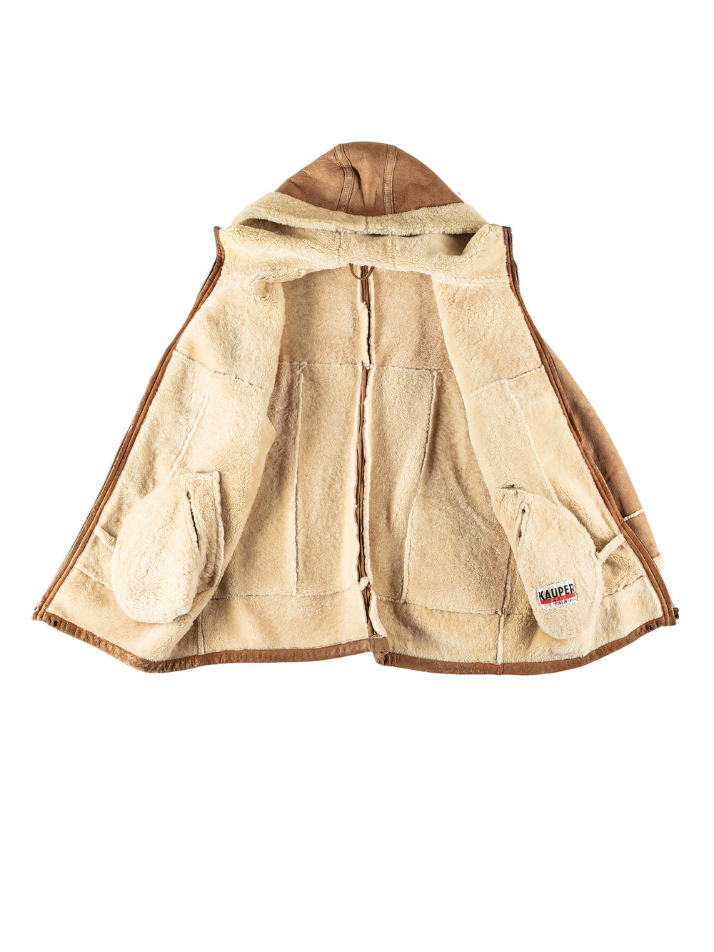 Vintage 70's Women Sheepskin Jacket in BrownMN723