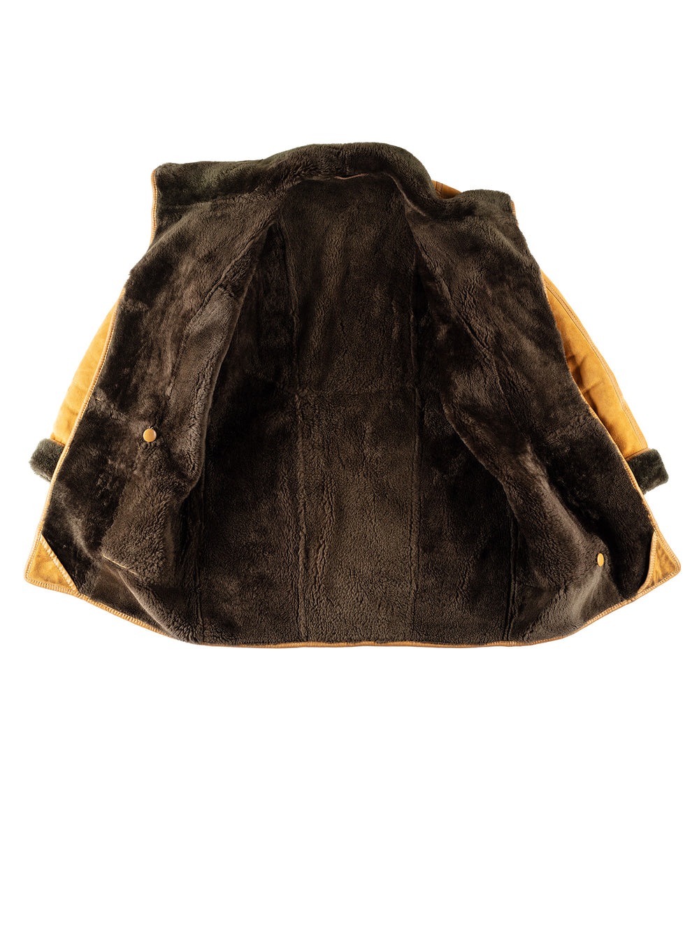 Vintage 70's Women Sheepskin Coat in YellowMN705