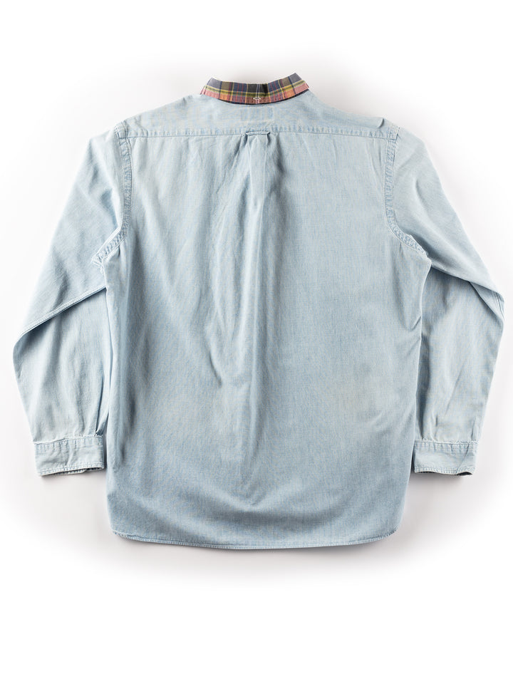 Vintage 2000. gadu vīriešu Ralph Lauren krekls zilā krāsā