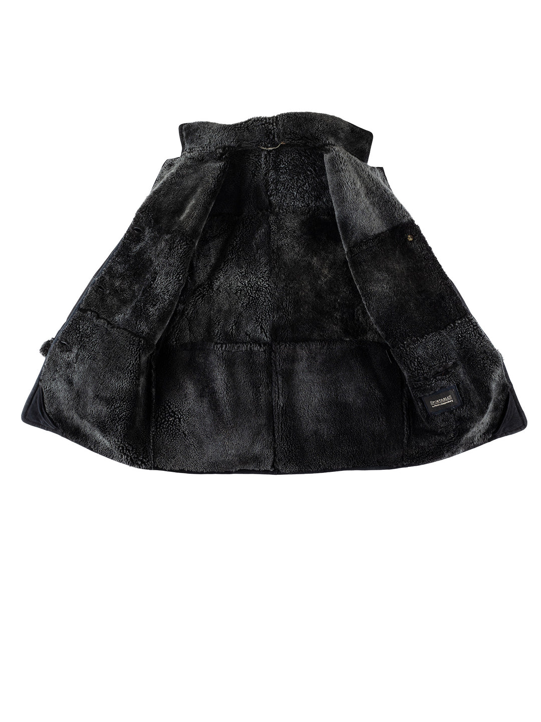 Vintage 80's Women Sheepskin Coat in BlueMN721