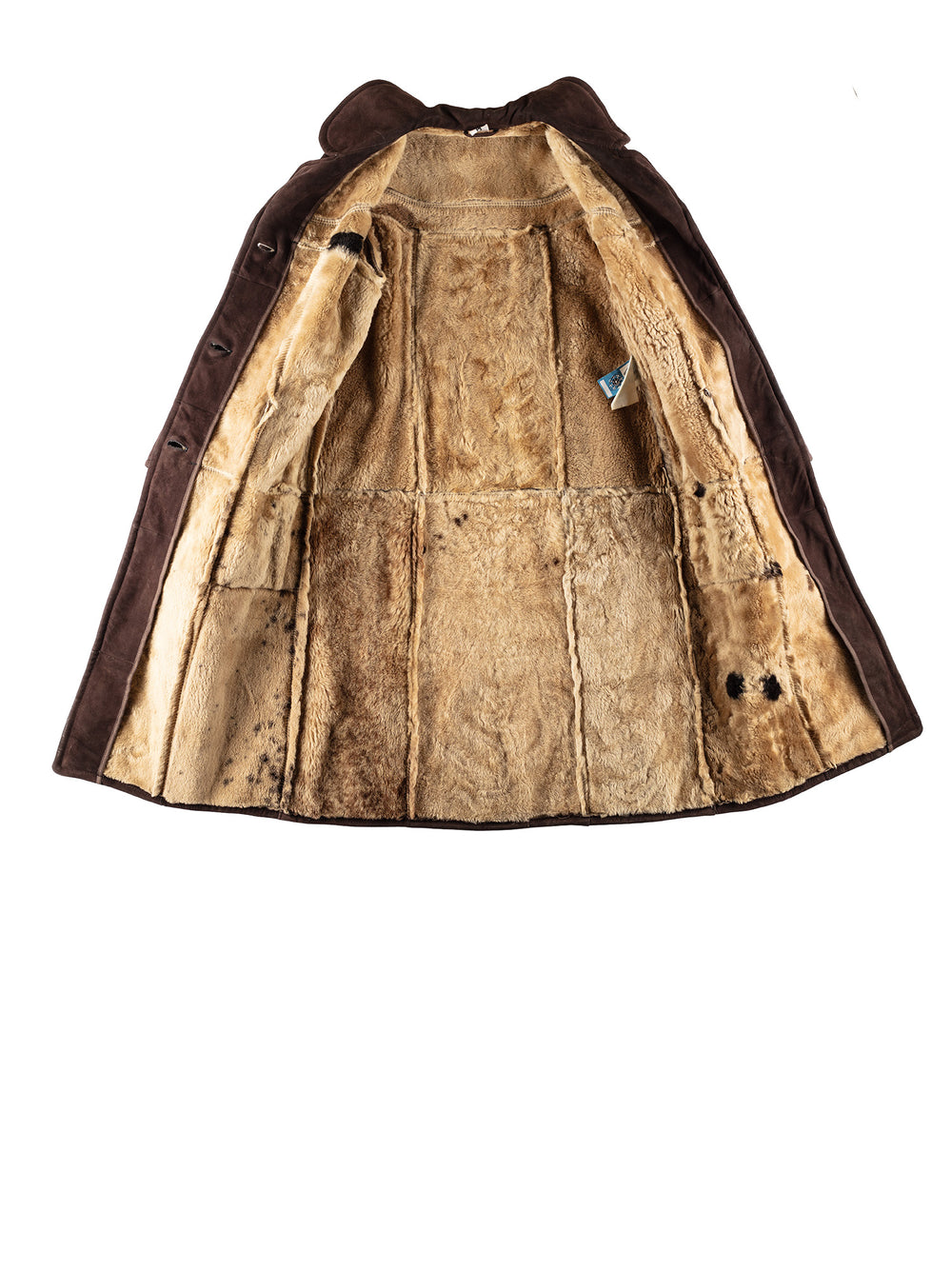 Vintage 70's Women Sheepskin Coat in BrownMN812