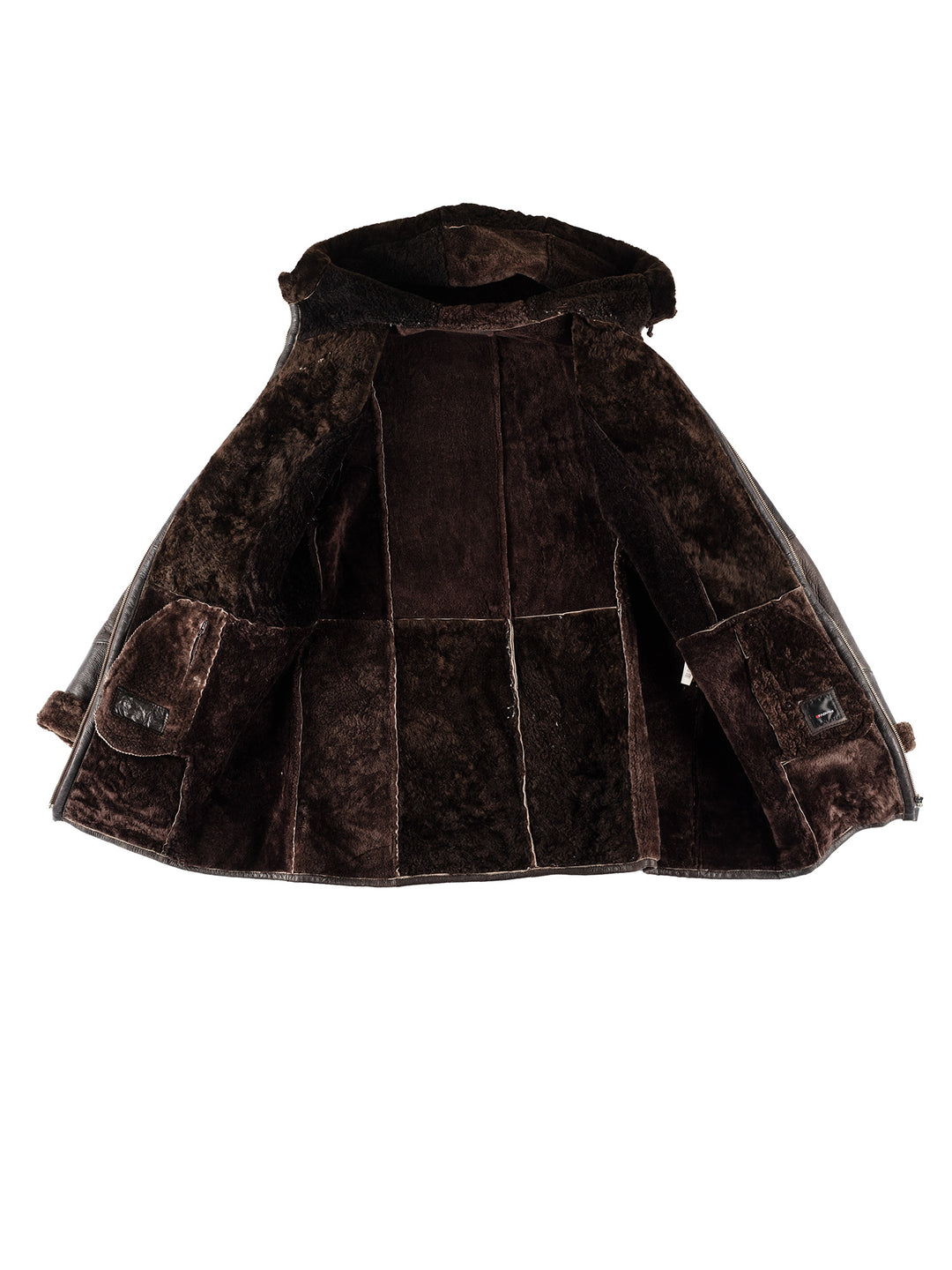 Vintage 80's Women Sheepskin Coat in BrownMN445