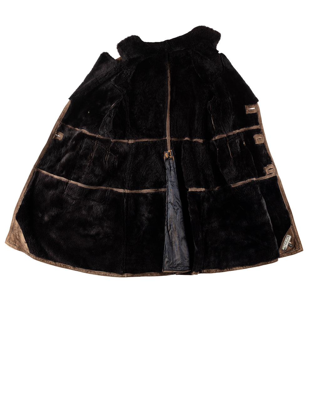 Vintage 70's Men Sheepskin Coat in BrownVN724