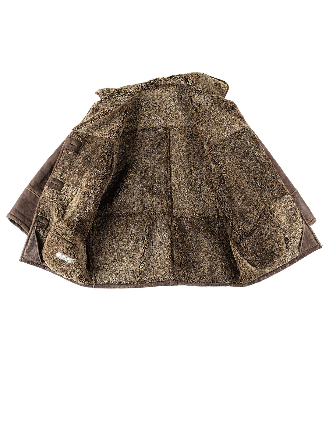 Vintage 80's Women Sheepskin Coat in BrownMN714
