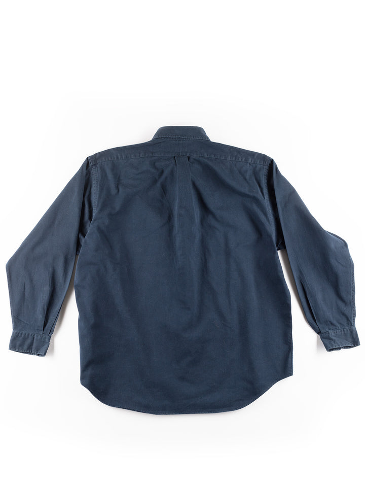 Vintage 2000. gadu vīriešu Ralph Lauren Blaire fit krekls zilā krāsā