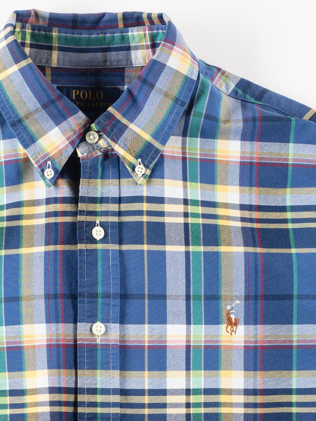 Vintage 2000. gadu vīriešu Ralph Lauren krekls zilā krāsā