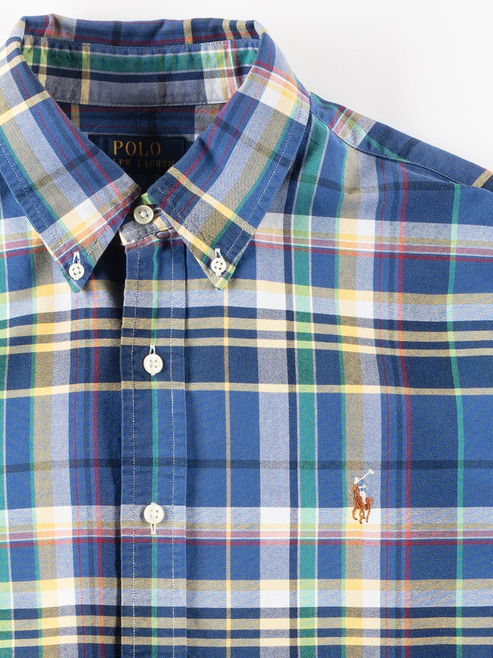 Vintage 2000. gadu vīriešu Ralph Lauren krekls zilā krāsā