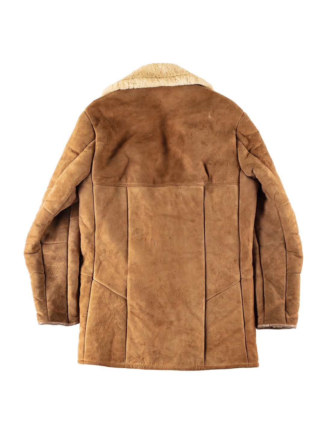 Vintage 70's Men Sheepskin Coat in BrownVN646