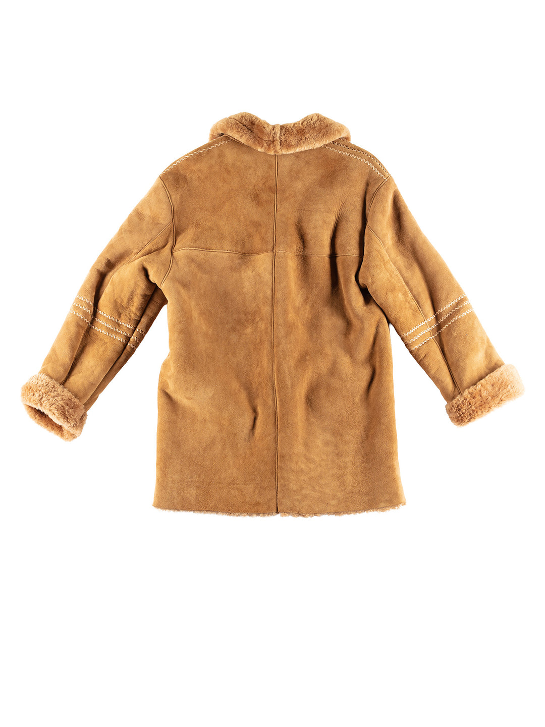 Vintage 80's Women Sherpa Coat in BrownMN427