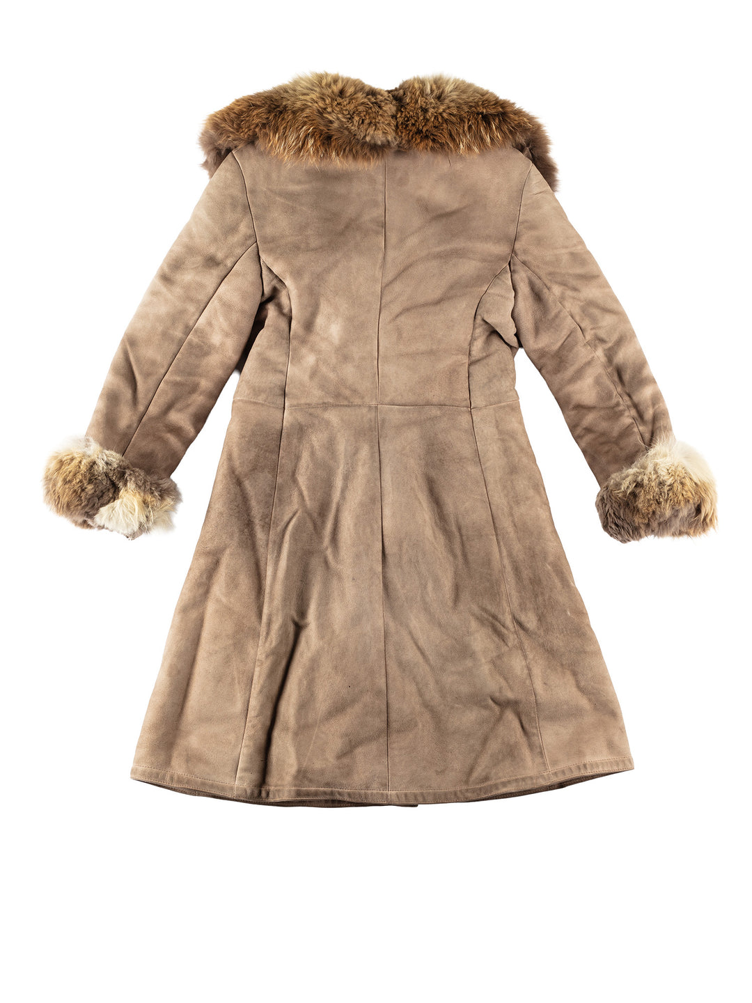 Vintage 70's Women Sheepskin Coat in BrownMN642