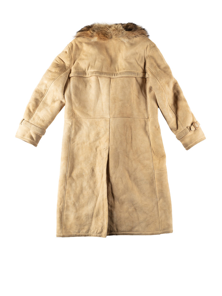 Vintage 70's Men Sheepskin Coat in BeigeVN530