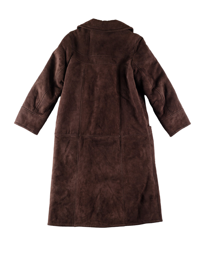 Vintage 70's Women Sheepskin Coat in BrownMN812