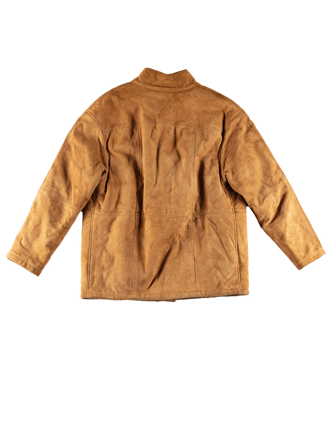 Vintage 80's Men Faux Sheepskin Coat in BrownVN746